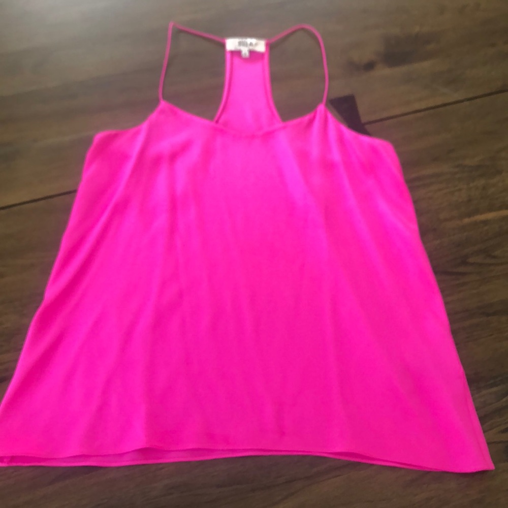 Tibi Racerback silk tank
